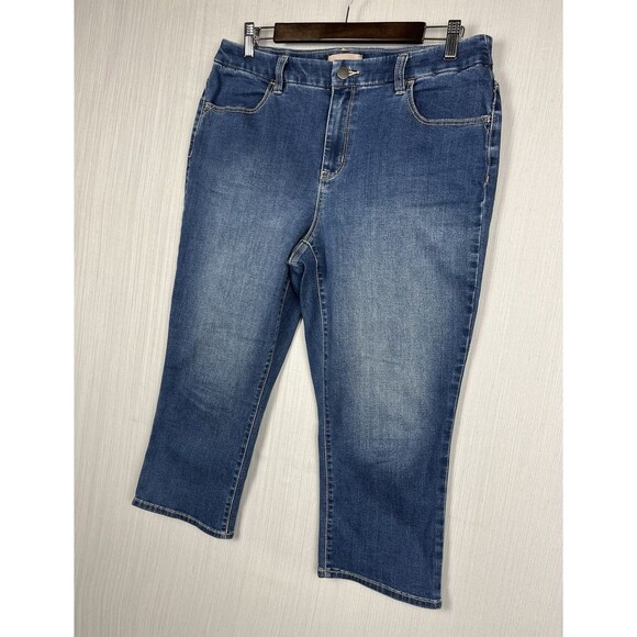 Chico's Denim - Chicos Women's Denim Capri Size 1 32x20 Medium Wash GUC